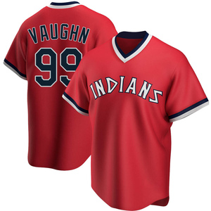 FLASH SALE! Men's Cleveland Indians #99 Ricky Vaughn Stitched Jersey w/  Patches 